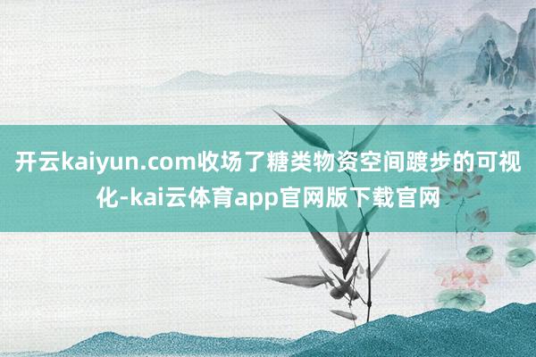 开云kaiyun.com收场了糖类物资空间踱步的可视化-kai云体育app官网版下载官网